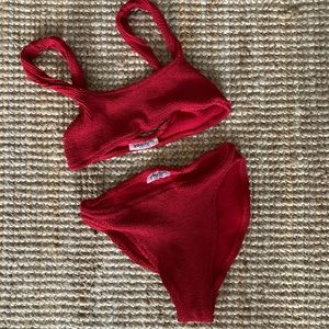 STANDARD-WAIST Youswim Rosso (red) aplomb bikini